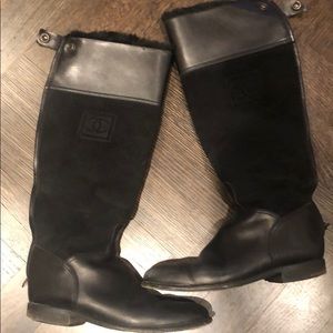 Chanel riding boots